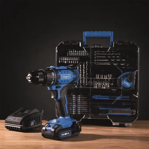 Scheppach C-DTB74/1-X aku 20 V IXES set vrtacího šroubováku a 74 ks příslušenství