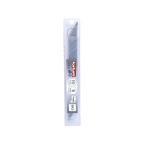 Břity ulamovací do nože 10ks, 9mm(tl.0,4mm/7s), sk2 FORTUM 4780028A