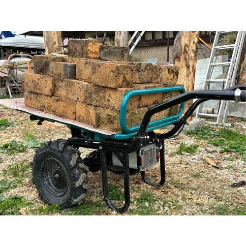 Kolečko dvoukolák s převodovkou aku share20v, 260kg, 100l, bez baterie a nabíječky EXTOL INDUSTRIAL 8791941