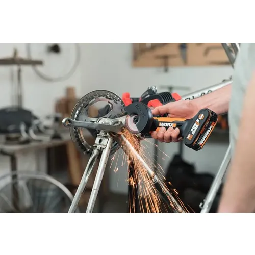 Worx WX801 - Aku úhlová bruska 20V, 76mm, 2.0 Ah - Powershare