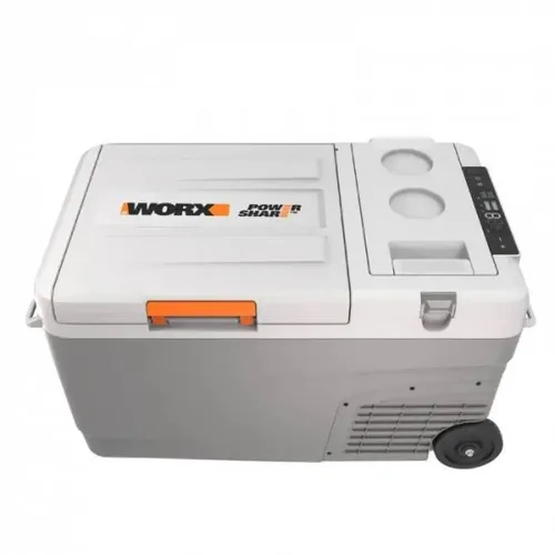 Worx set WX876.9 - Aku lednička / mrazák 20V + WA3611 2x4.0Ah - duální nabíječka - Powershare