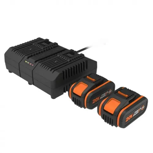 Worx set WX876.9 - Aku lednička / mrazák 20V + WA3611 2x4.0Ah - duální nabíječka - Powershare
