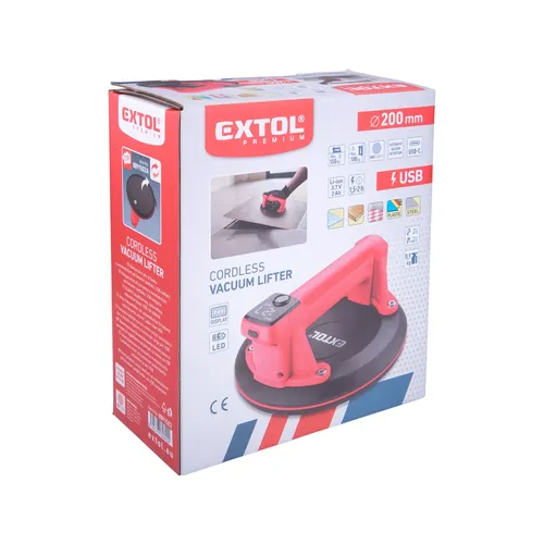 Přísavka aku s automatickým udržováním podtlaku EXTOL PREMIUM 8891502