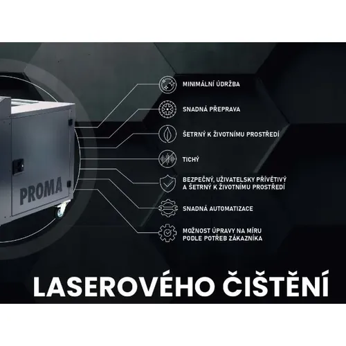 Proma LCS-200PPU - Laser pulzní pro čištění povrchů 200W