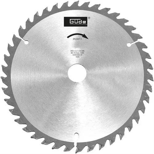 Pilový kotouč na dřevo HM 450x30x2,2 - 48Z Güde 1835