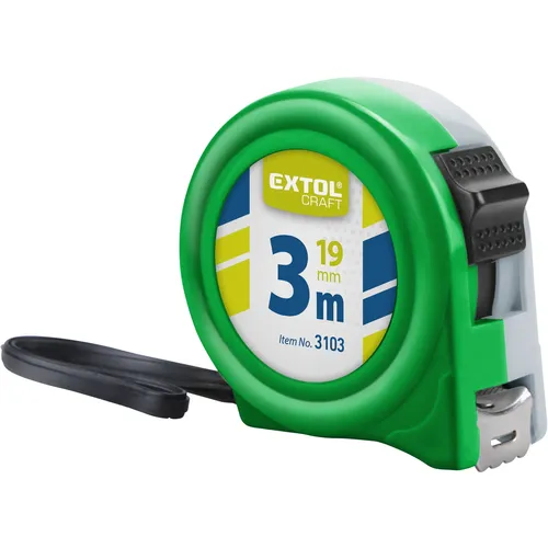 Zrušeno! nahrazeno výrobkem 921003, metr svinovací, 3m, š. pásku 19mm EXTOL CRAFT 3103
