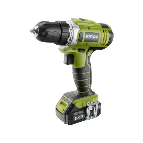 Zrušeno! nahrazeno výrobkem 422801 vrtací šroubovák aku 12v li-ion s nářadím, sada 46ks EXTOL CRAFT 422800
