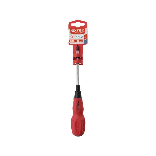 Zrušeno! nahrazeno výrobkem 8819236 šroubovák křížový pozidriv, pz 1x100mm, crv EXTOL PREMIUM 55032