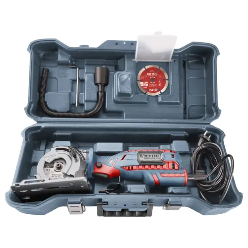 Zrušeno! nahrazeno výrobkem 8893023 pila kotoučová/řezačka, zanořovací, 89mm, 705w EXTOL PREMIUM 8893022