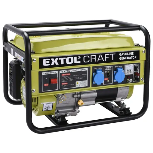 Zrušeno! nahrazeno výrobkem 8895550 | elektrocentrála benzínová, 6,5hp/2,8kw EXTOL CRAFT 421000