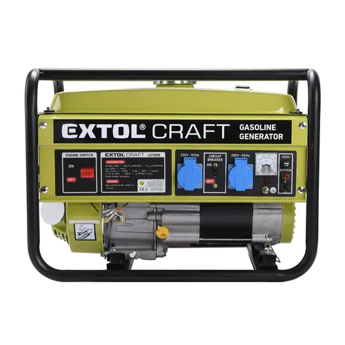 Zrušeno! nahrazeno výrobkem 8895550 | elektrocentrála benzínová, 6,5hp/2,8kw EXTOL CRAFT 421000