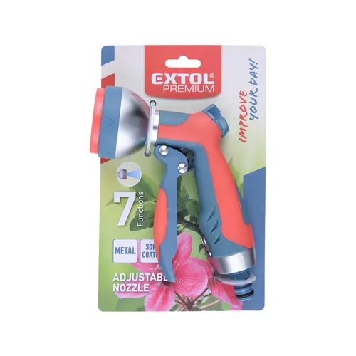 Zrušeno! nahrazeno výrobkem 8876452, postřikovač zahradní-sprcha s regulací, 7funkční EXTOL PREMIUM 8876456