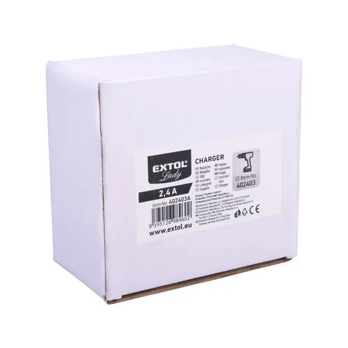 Nabíječka, pro 12v li-ion baterie, 2,5a, extol lady EXTOL LIGHT 402403A