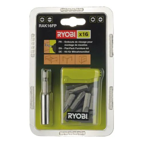 Ryobi RAK 16 FP - 16 ks sada příslušenství ideální pro práci se sektorovým nábytkem