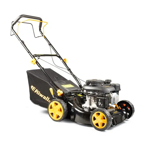 Riwall PRO RPM 4234 multifunkční travní sekačka 2 v 1 s benzinovým motorem a pojezdem
