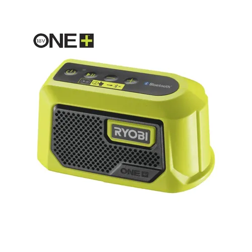 Ryobi RBTM18-0 aku 18 V mini Bluetooth reproduktor ONE+ (bez baterie a nabíječky)