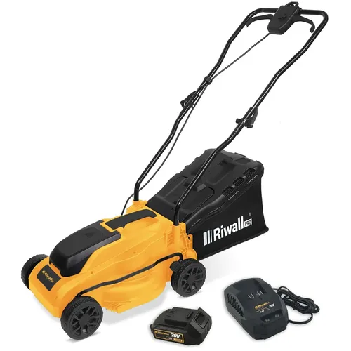 Riwall PRO RALM 3320i set akumulátorová travní sekačka + 1x 4Ah baterie + 1x nabíječka 20 V