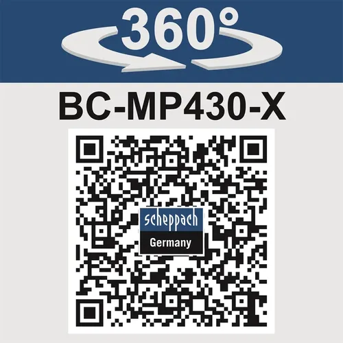 Scheppach BC-MP430-X-SET XL2 aku 2x 20 V IXES sekačka 4v1 s bezuhlíkovým motorem + 2x 4Ah baterie + nabíječka