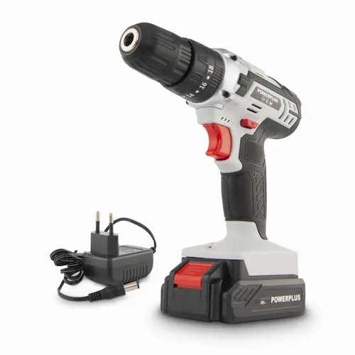 Aku šroubovák / vrtačka s příklepem 20V LI-ION Powerplus POWC1080