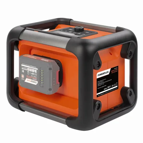 Aku stavební rádio 20V  plus  220V (bez AKU) Powerplus POWDP8061