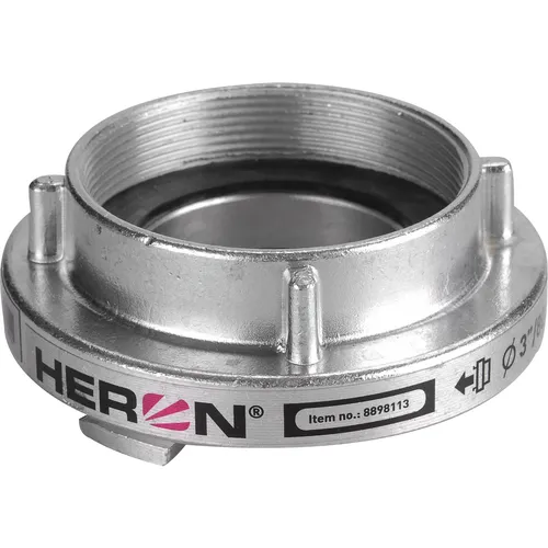 Zrušeno! nahrazeno výrobkem 8898112, spojka b75 pevná vnitřní závit g tlaková s těsněním, 3' (80mm) HERON 8898113