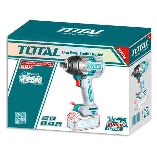 Utahovák rázový aku 1/2', brushless, 850nm, 20 v li-ion, bez baterie a nabíječky, industrial TOTAL TIWLI20851