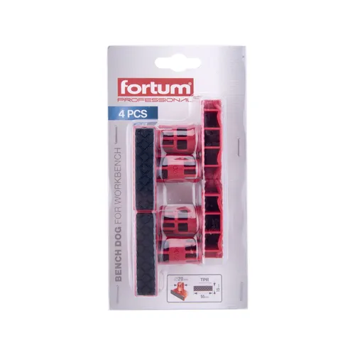 Zarážky vymezovací sada 4ks, k multif. stolům s otvory o 20mm, extol premium FORTUM 4759993