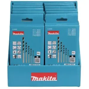 Makita E-25367 sada vrtáků TCT s rovnou stopkou multimateriál 12 sad v displeji STOP