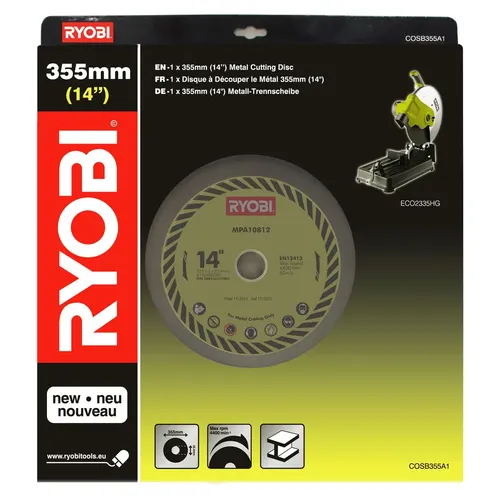 Ryobi COSB 355 A1 1 x 355 mm kotouč do rozbrušky