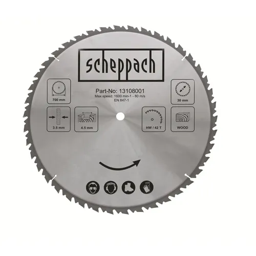 Scheppach pilový kotouč TCT 700/30 mm, 42 zubů