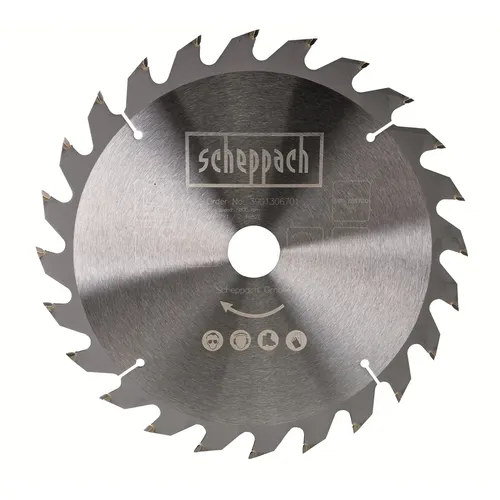 Scheppach pilový kotouč TCT 250/30 x 2,8, 24 zubů