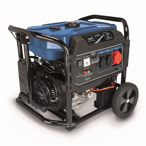 Scheppach SG 7100x Rámová elektrocentrála 5400 W s regulací AVR a elektrostartem