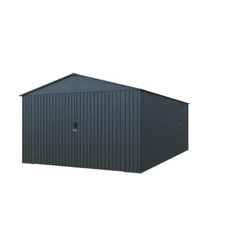 Riwall PRO RMCG 20x13 Anthracite kovová garáž 3,8 x 6 m se sedlovou střechou Antracit