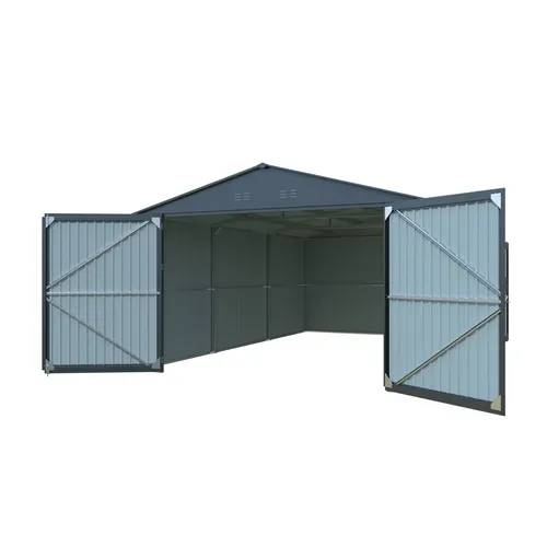 Riwall PRO RMCG 20x13 Anthracite kovová garáž 3,8 x 6 m se sedlovou střechou Antracit