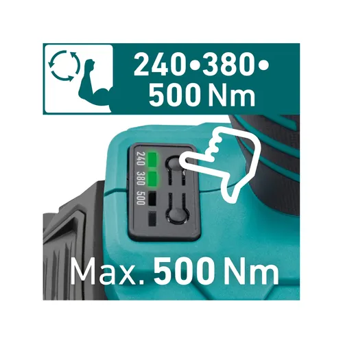Utahovák rázový 1/2" aku share20v, 500nm, brushless, 2ah EXTOL INDUSTRIAL 8791814