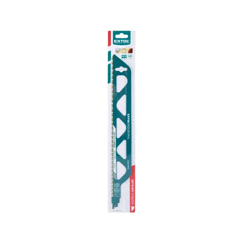 Plátek do pily ocasky s sk zuby, 455x50x2,5mm EXTOL INDUSTRIAL 8706302