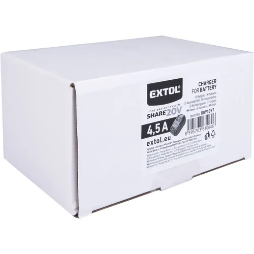 Nabíječka share20v, 4,5a EXTOL ENERGY 8891897