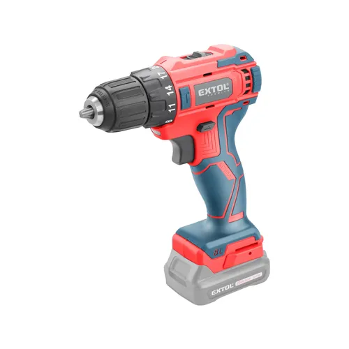Vrtací šroubovák aku, brushless, 12v li-ion, bez baterie a nabíječky EXTOL PREMIUM 8891152T