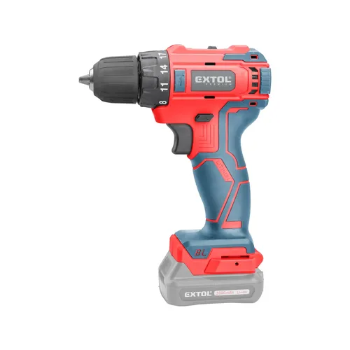 Vrtací šroubovák aku, brushless, 12v li-ion, bez baterie a nabíječky EXTOL PREMIUM 8891152T