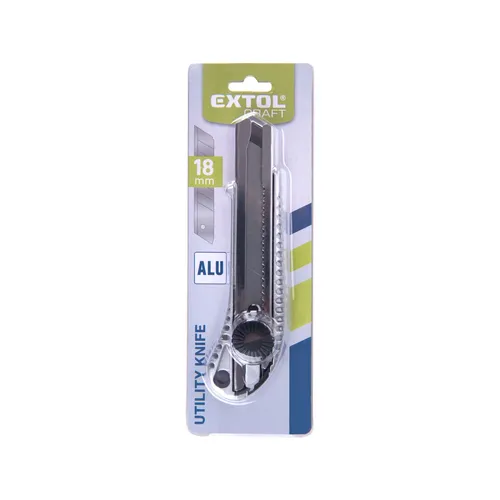 Nůž ulamovací celokovový s výztuhou, 18mm EXTOL CRAFT 955000