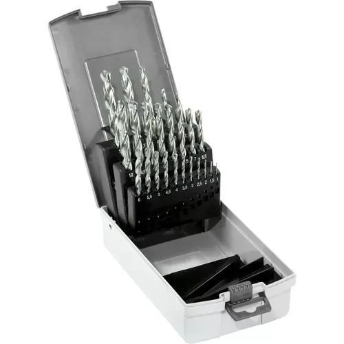 Sada vybrušovaných vrtáků do kovu HSS CZ002 24-SET CZ002 NAREX