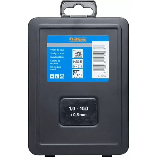 Sada vrtáků do kovu HSS-R 19-SET METAL HSS NAREX