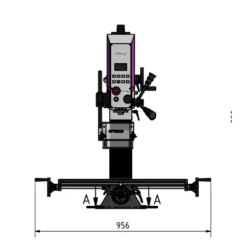 Vrtačko-frézka OPTImill MH 2 DV 3337126 Optimum
