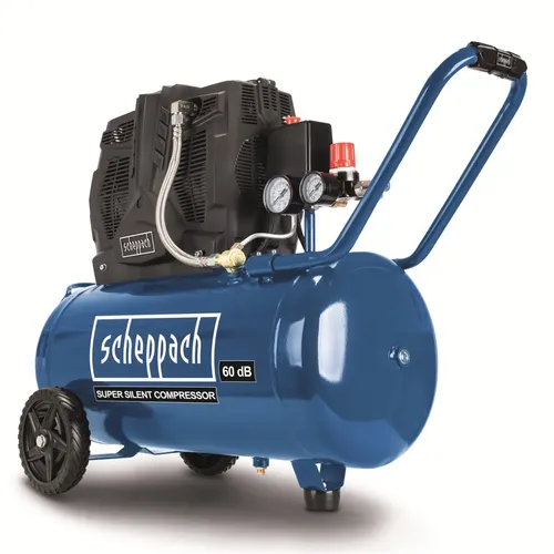 Scheppach HC 51 Si tichý bezolejový dvouválcový kompresor 50 l