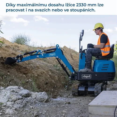 Scheppach EXC 815 - Minibagr