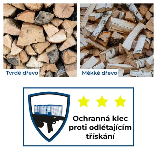 Scheppach HL 460 horizontální štípač na dřevo 4 t