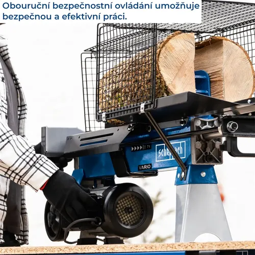 Scheppach HL 760 LS horizontální štípač na dřevo 7t se stojanem