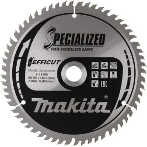 Makita E-11190 kotouč pilový dřevo Efficut 190x1.85x20mm 60Z = old E-11162
