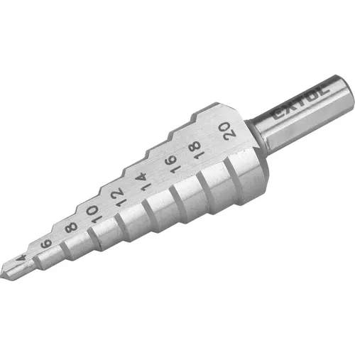 Vrták stupňovitý, o 4-20mm/po 2mm, hss-m2 EXTOL PREMIUM 8801162