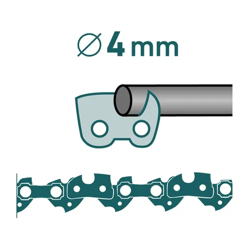 Řetěz pro řetězové pily, 3/8', 1,3mm, role 1640 článků/30,5m EXTOL INDUSTRIAL 8793220